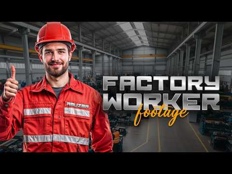 Factory Worker Footage