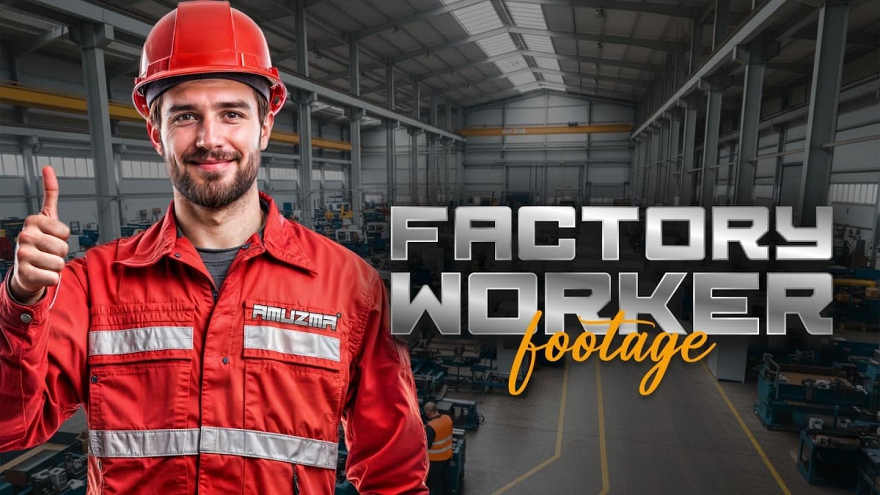 Factory Worker Footage
