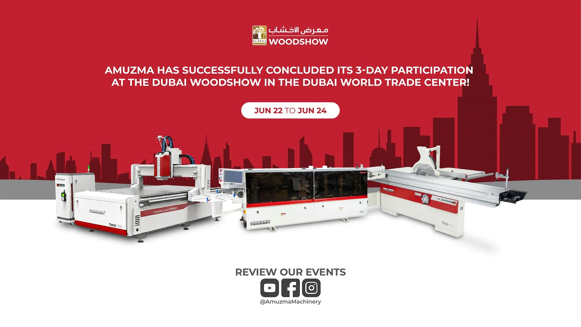 AMUZMA at the Dubai Woodshow — Dubai World Trade Center